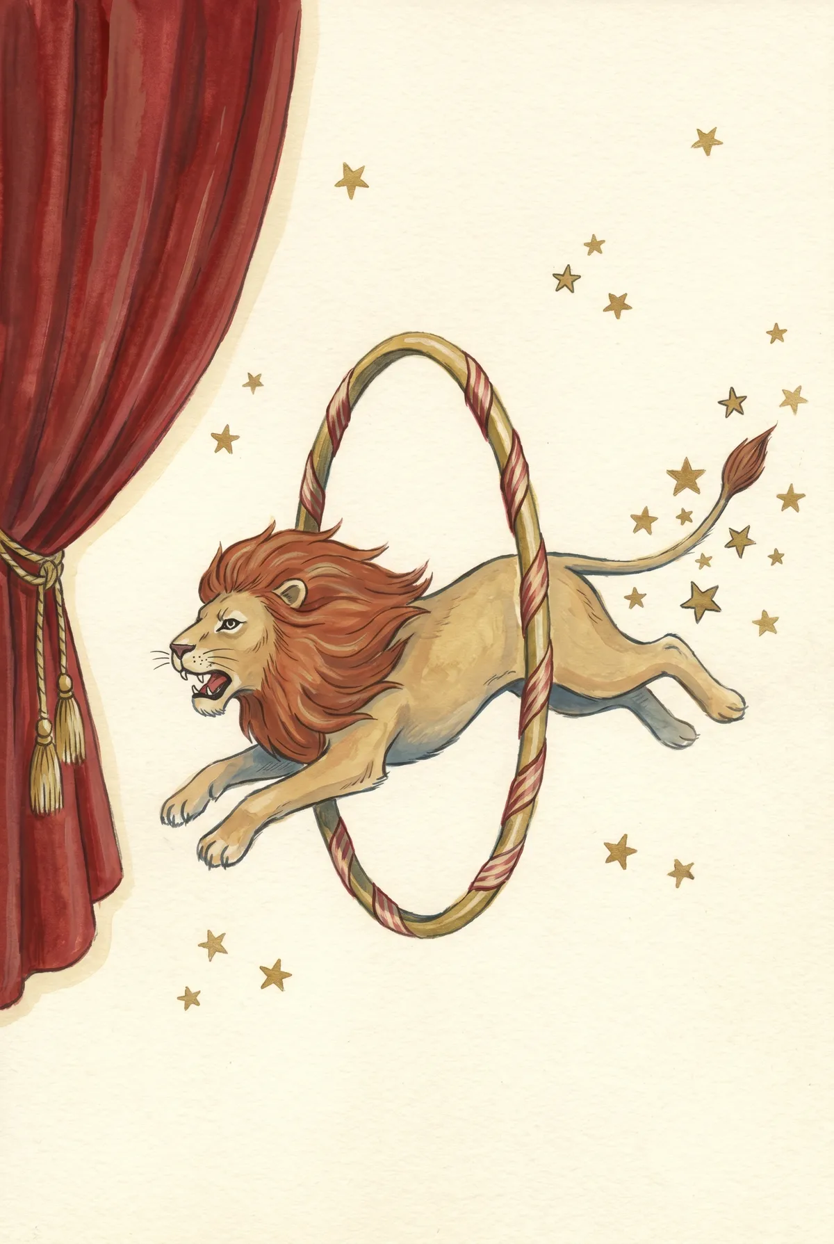 Circus Lion Print