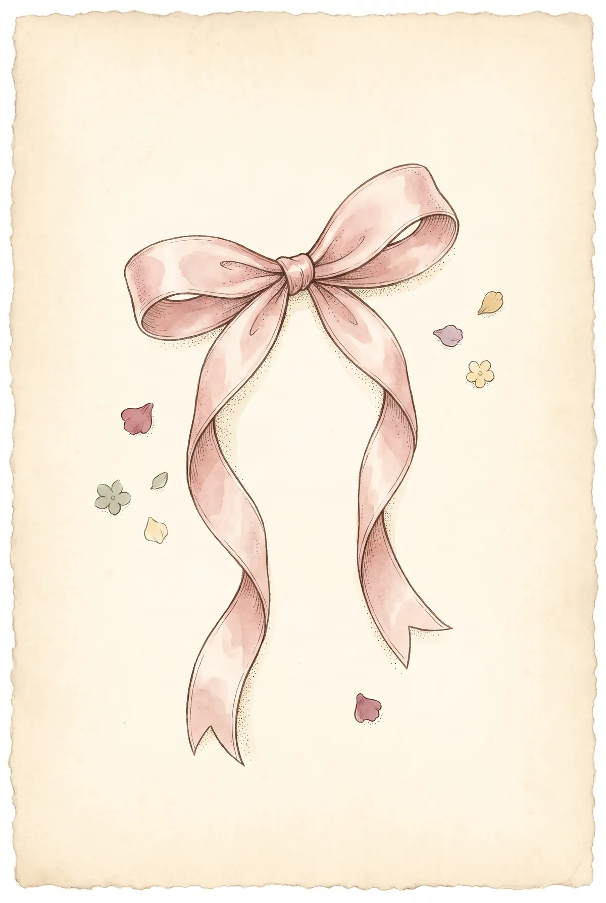 Coquette Pink Bow Print