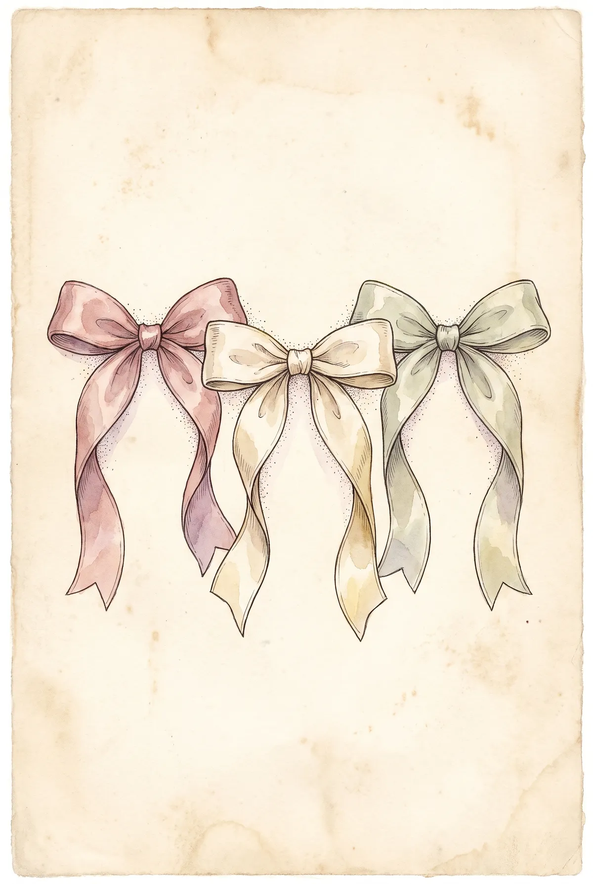 Coquette Bow Trio Print