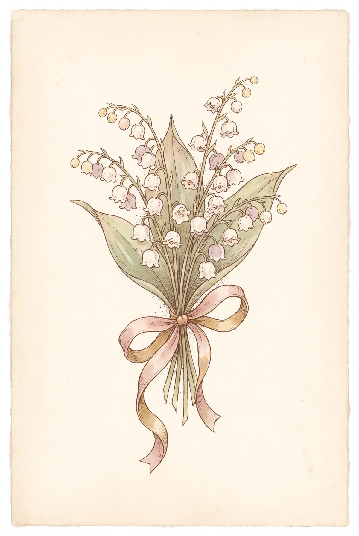 Lily of the Valley Bouquet Print