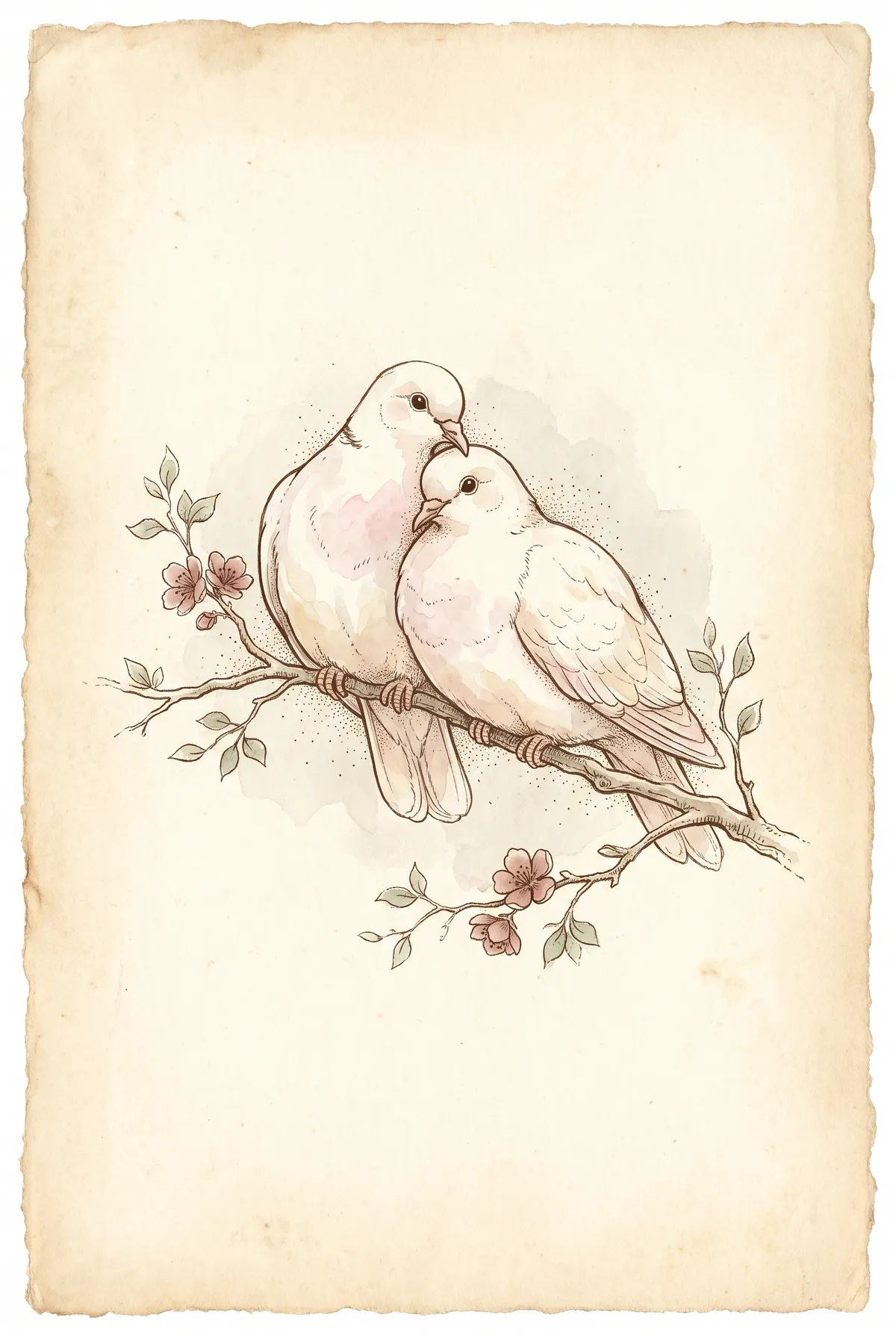 Dove Pair Print