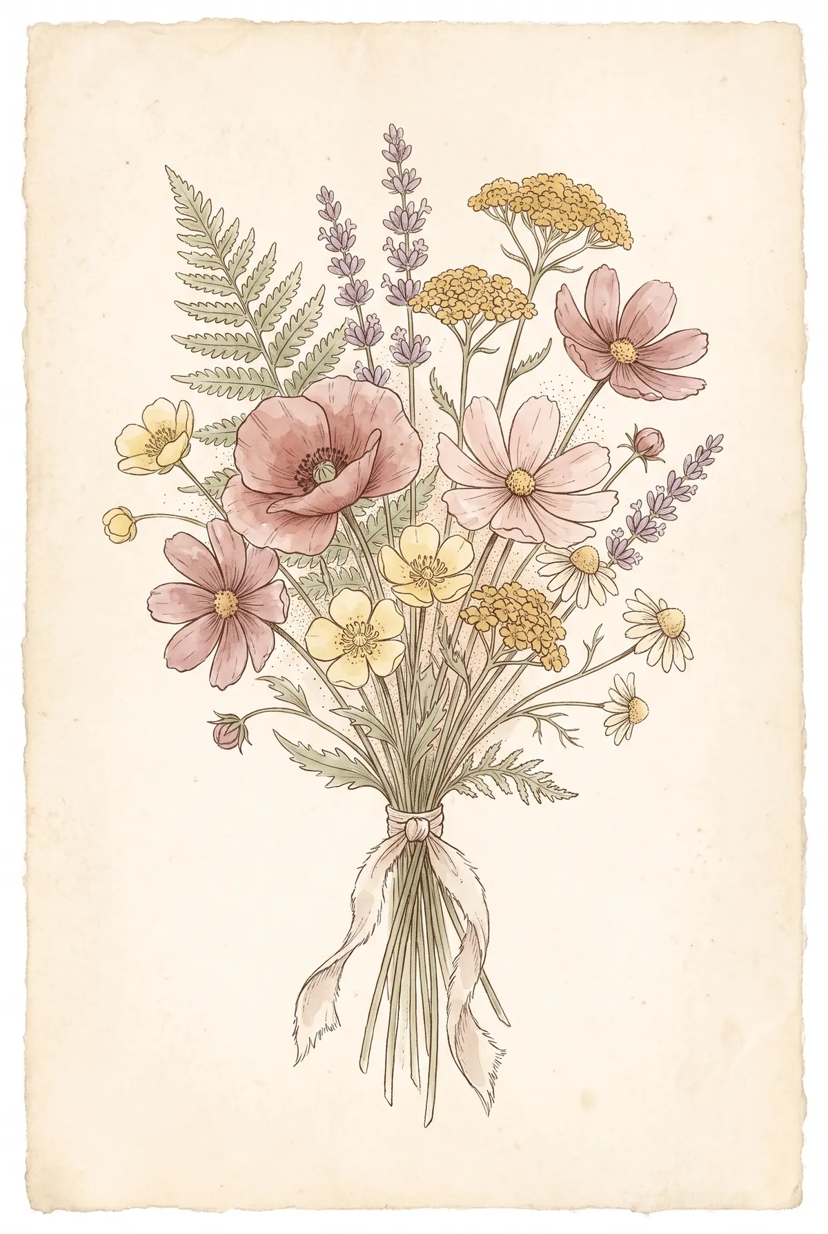 Wildflower Bouquet Print