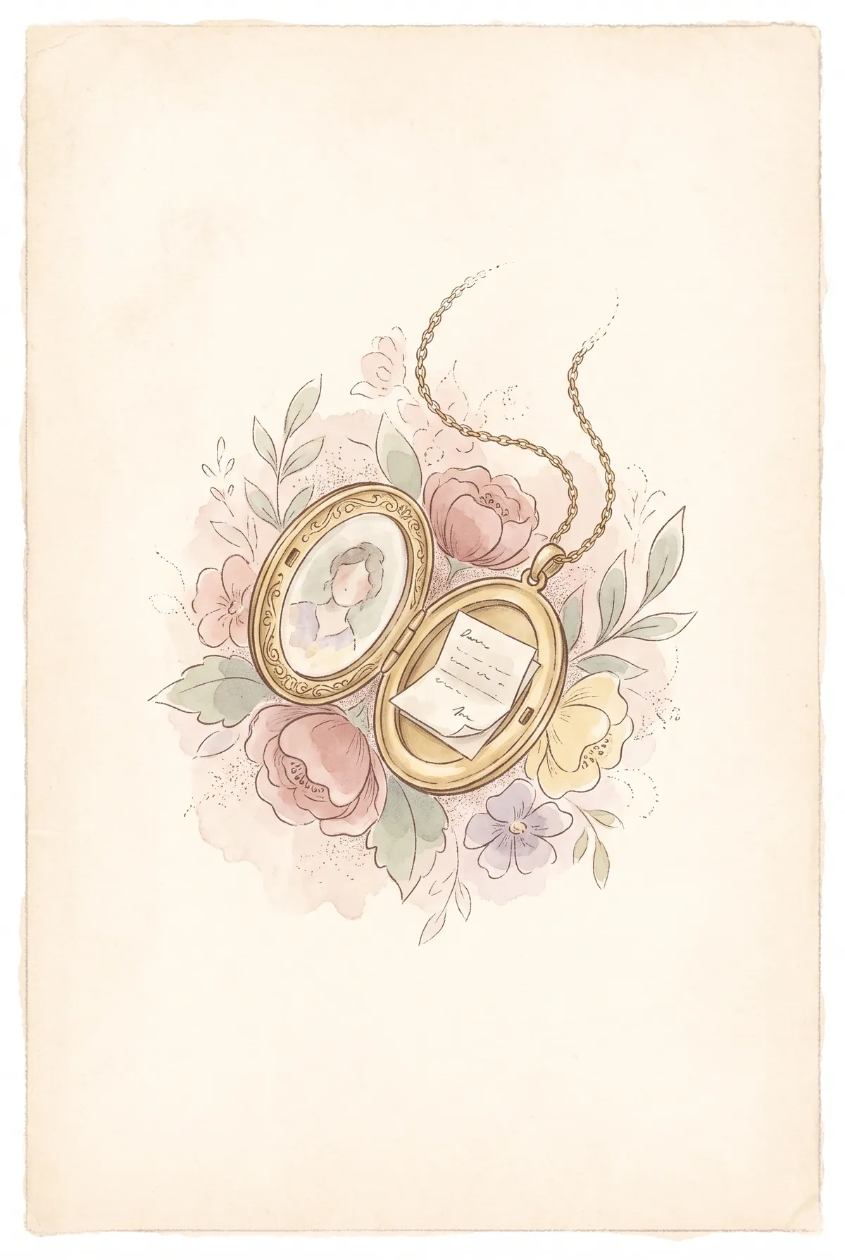 Vintage Locket Print