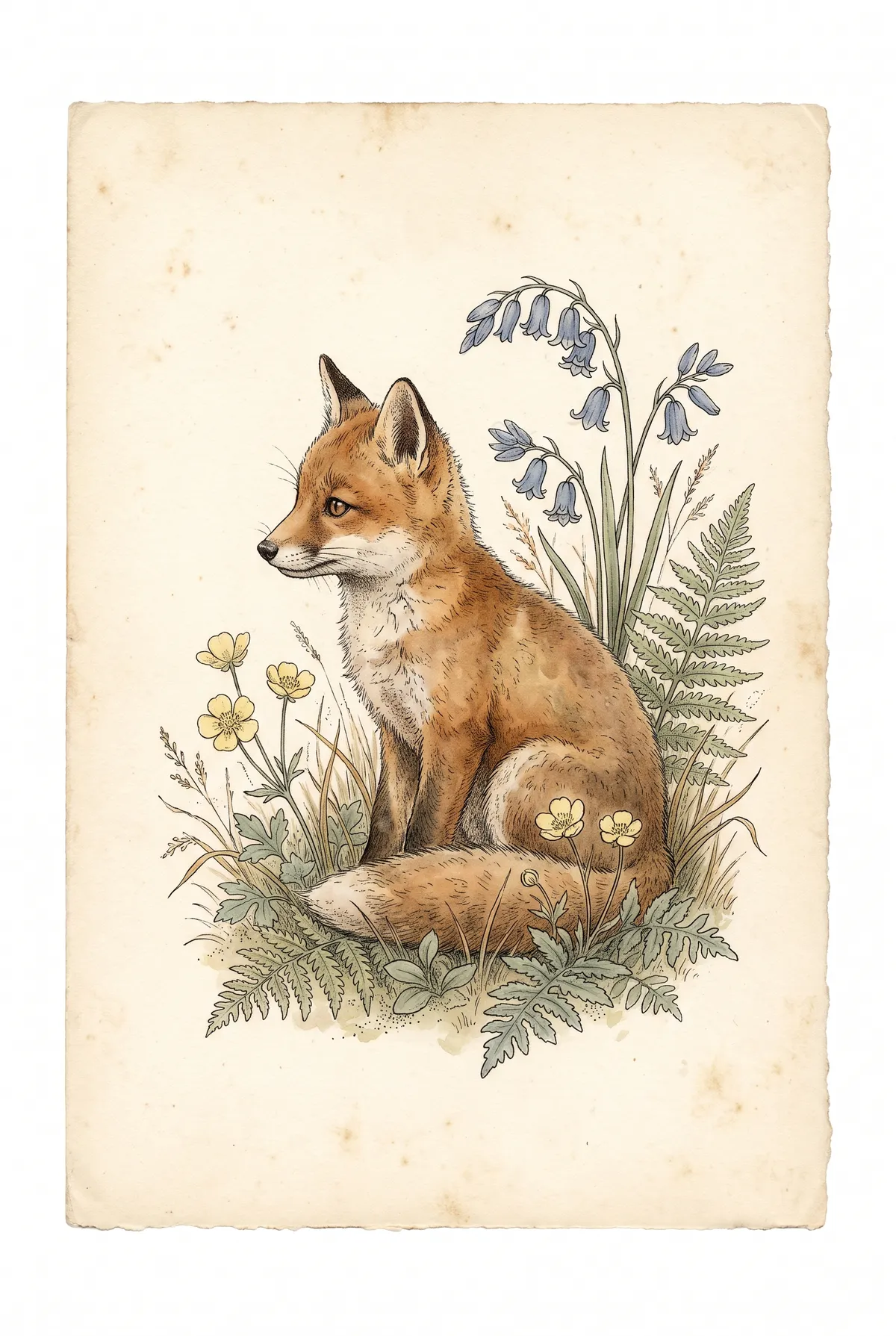 Fox Cub Print