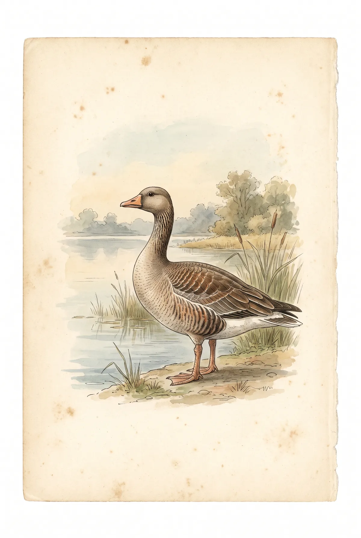 Greylag Goose Print