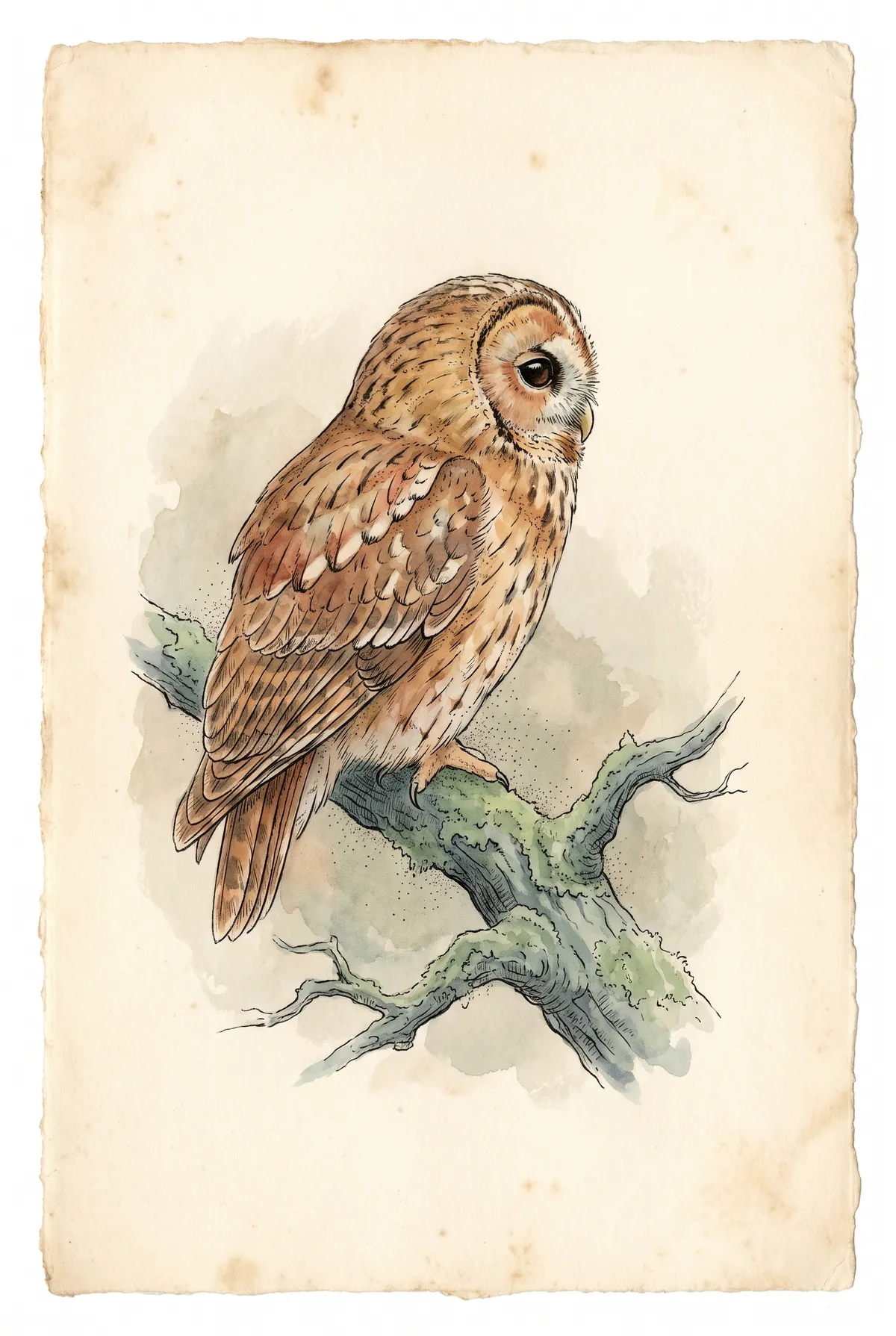 Tawny Owl Print