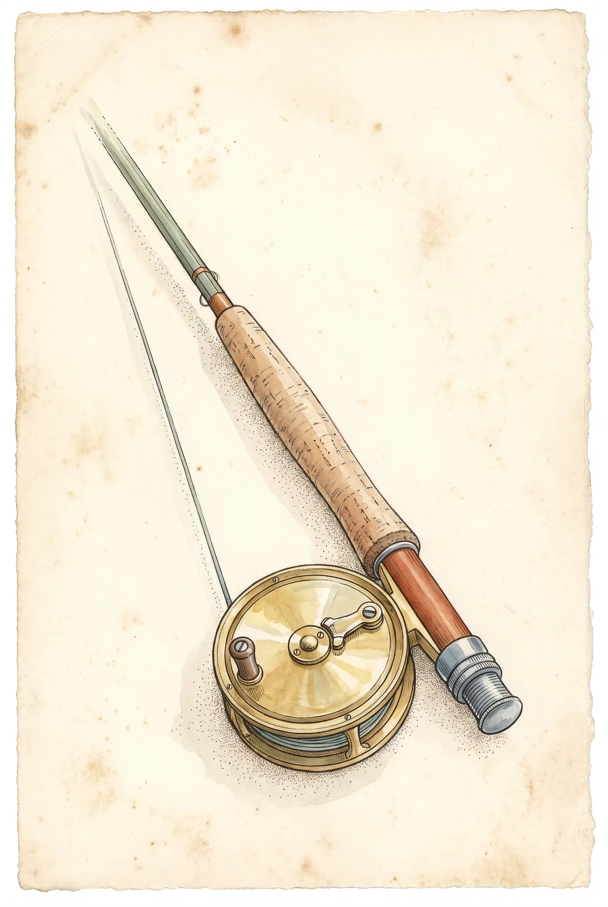 Vintage Fly Rod & Reel Print