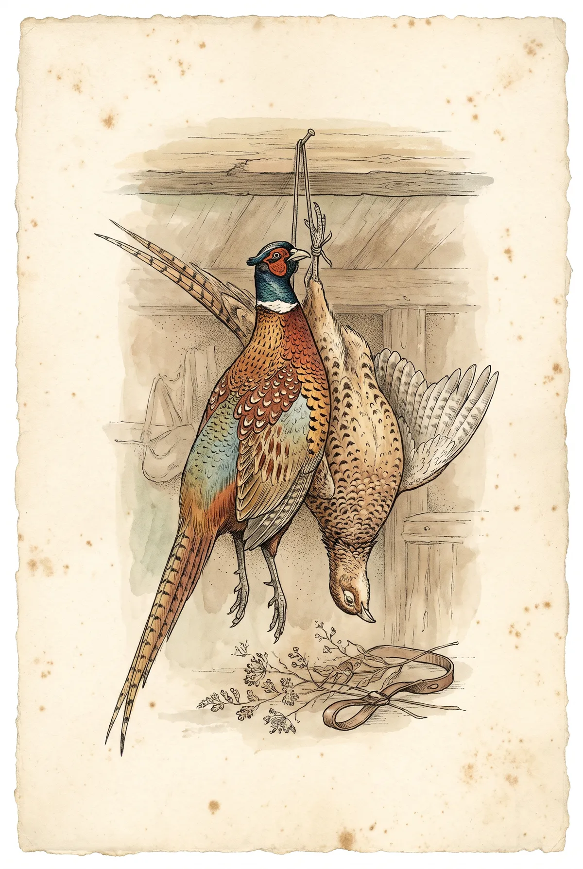 Brace of Pheasants Print