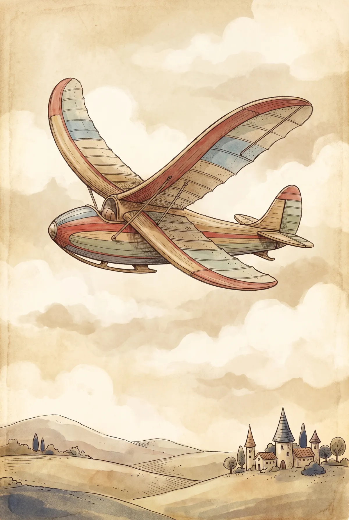 Vintage Glider Print