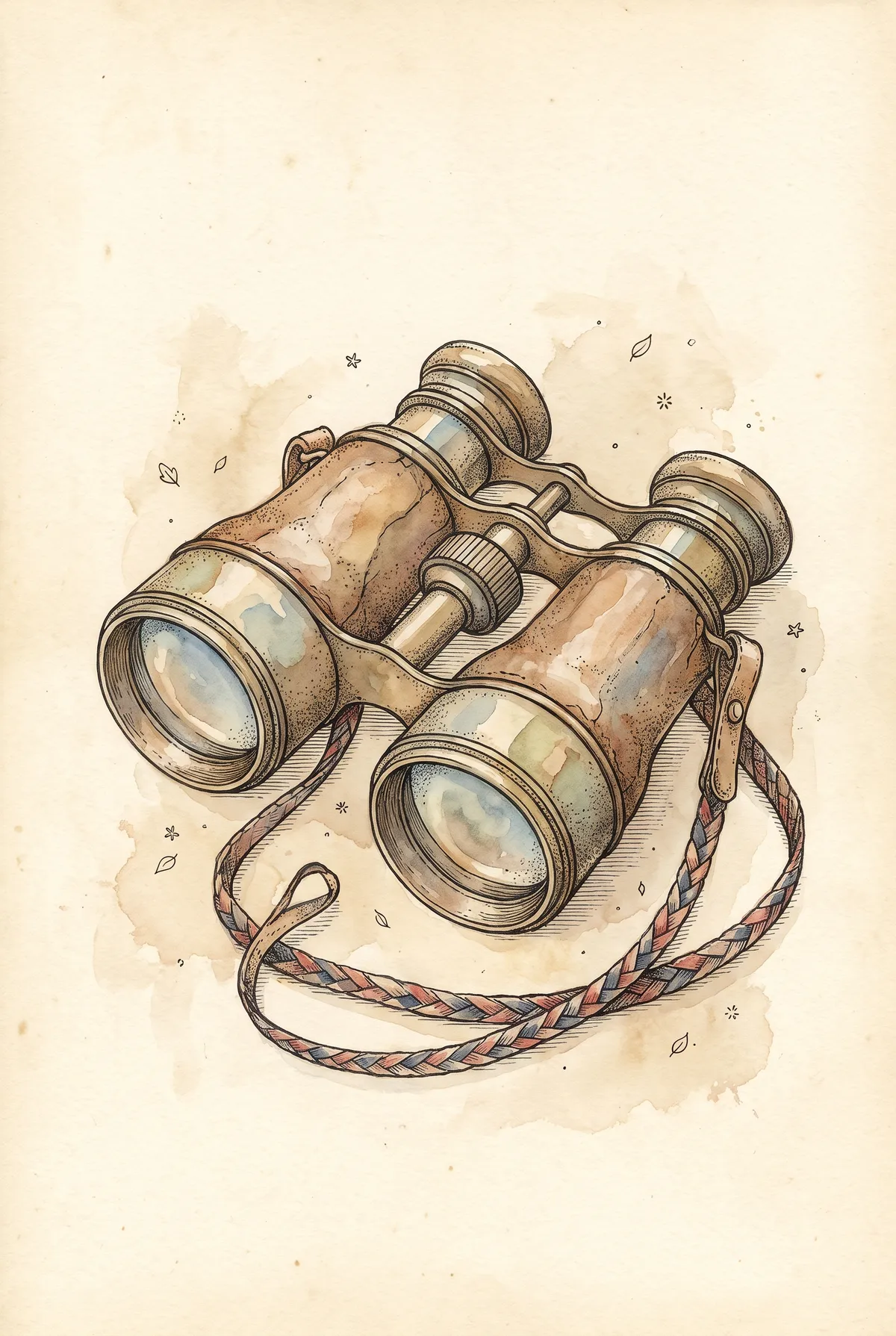 Vintage Binoculars Print