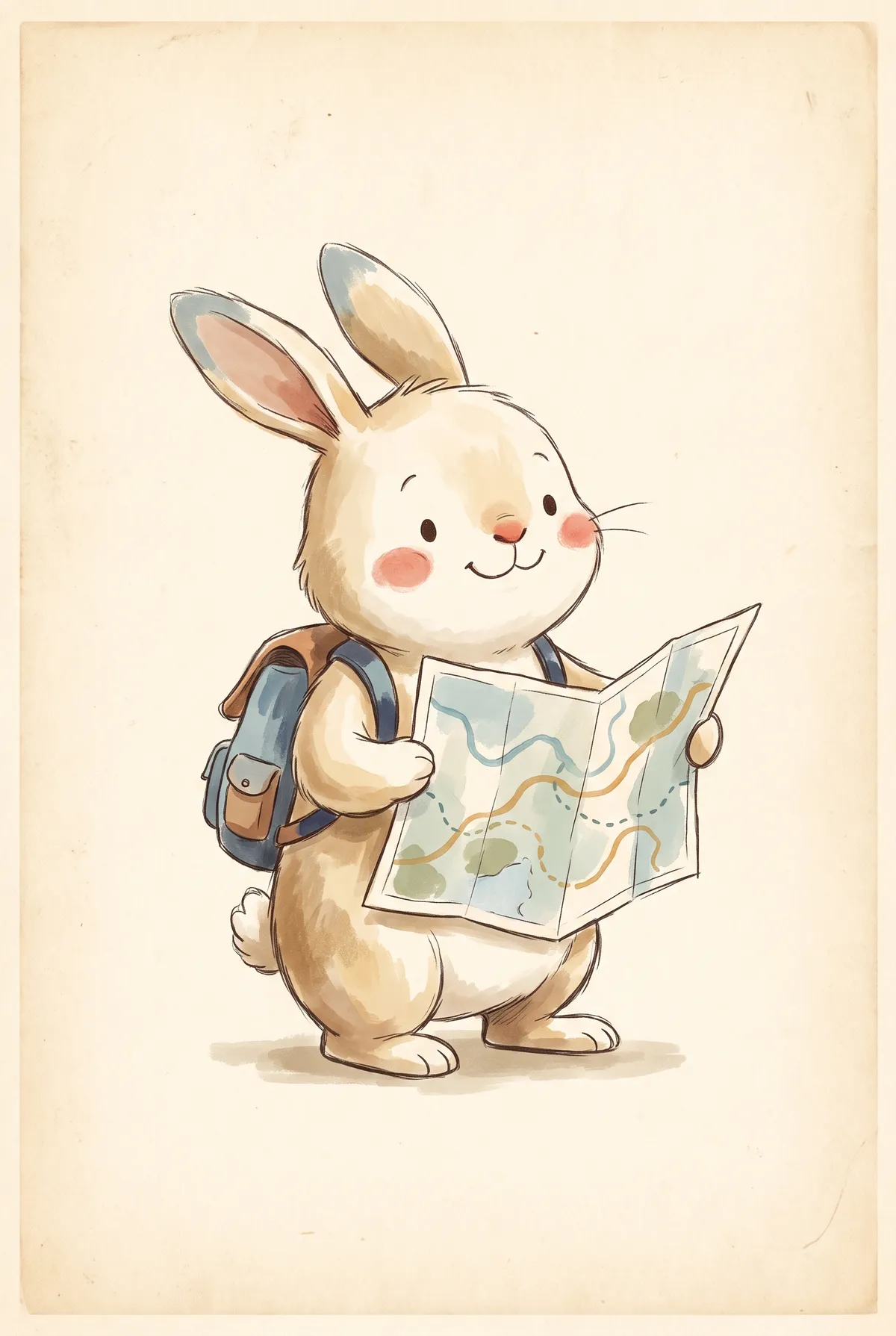 Bunny Explorer Print