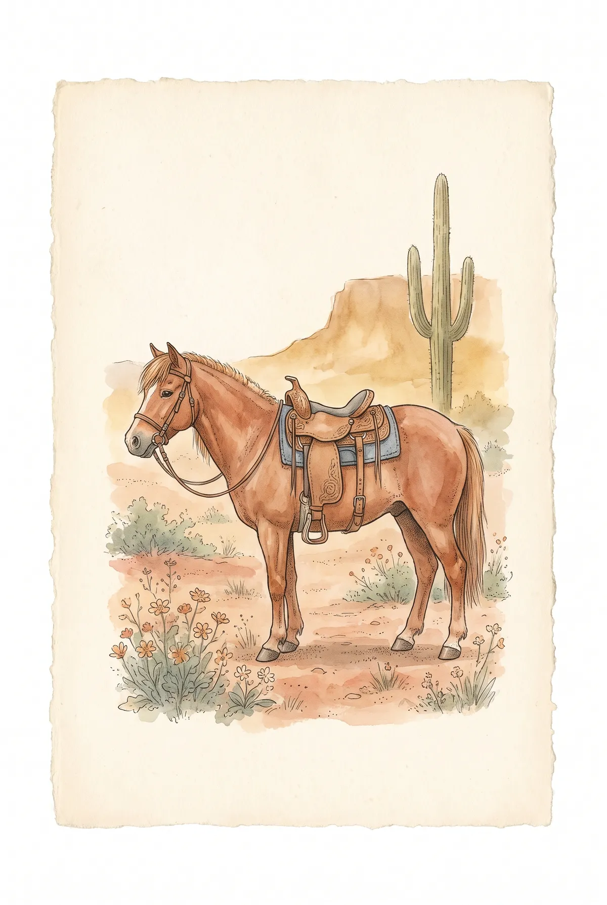 Chestnut Pony Print