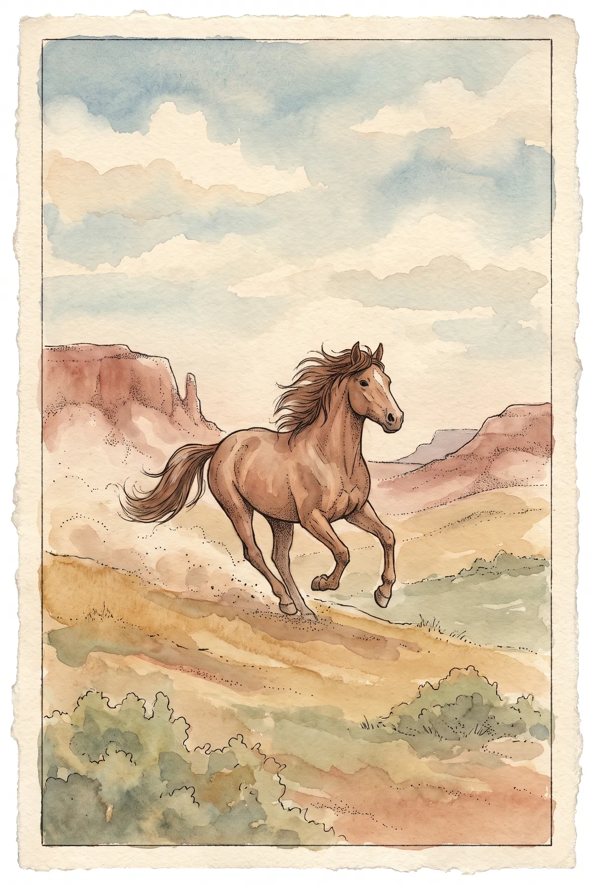 Wild Mustang Print
