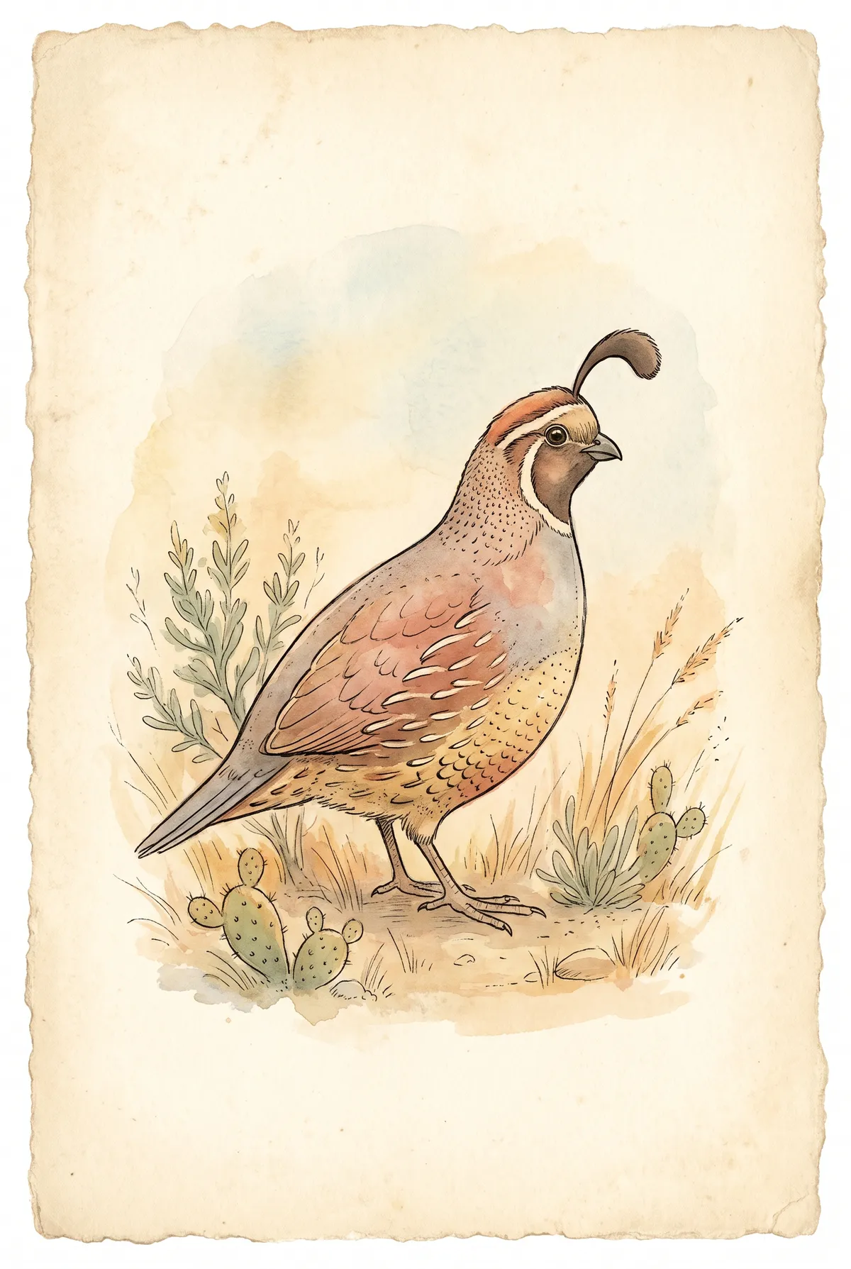 Gambel Quail Print