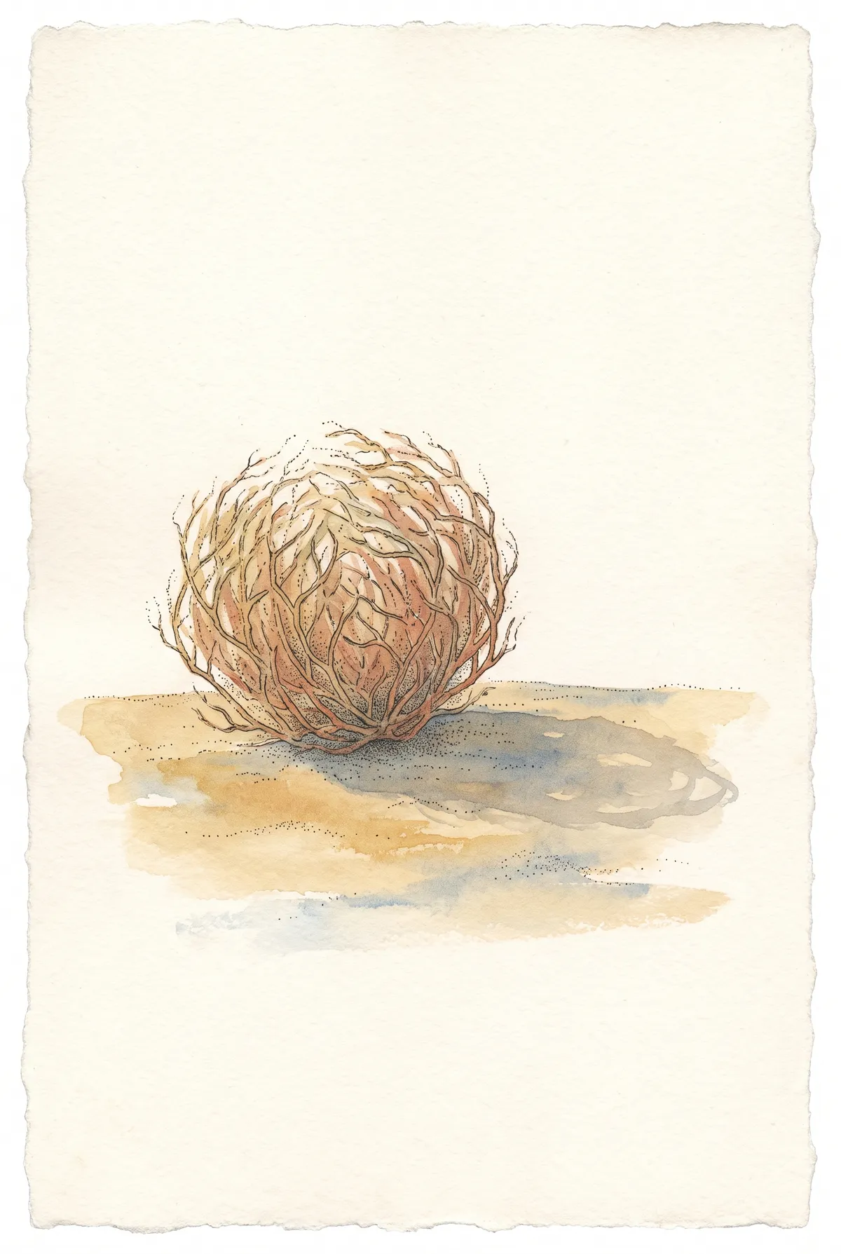 Tumbleweed Watercolor Print