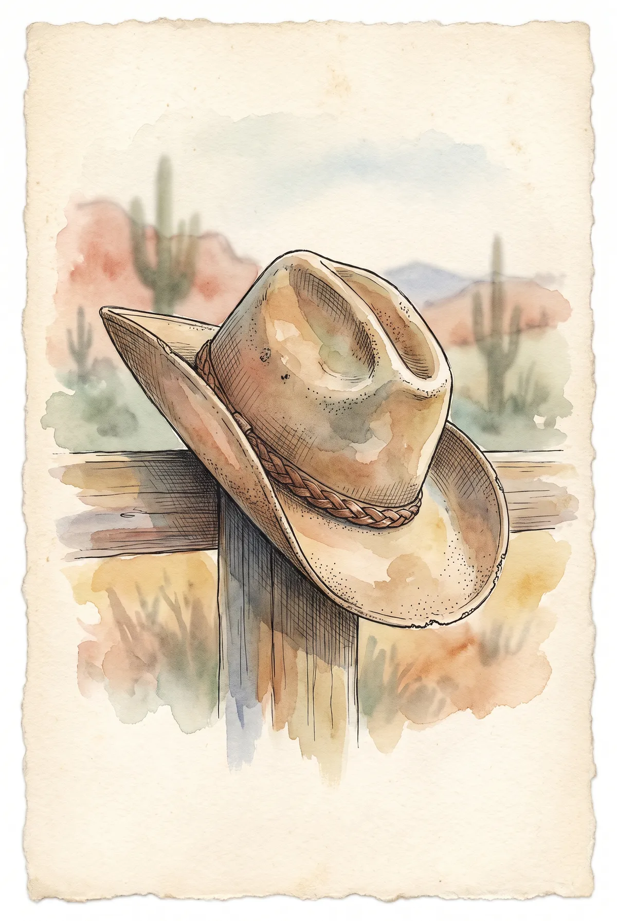 Cowboy Hat Print