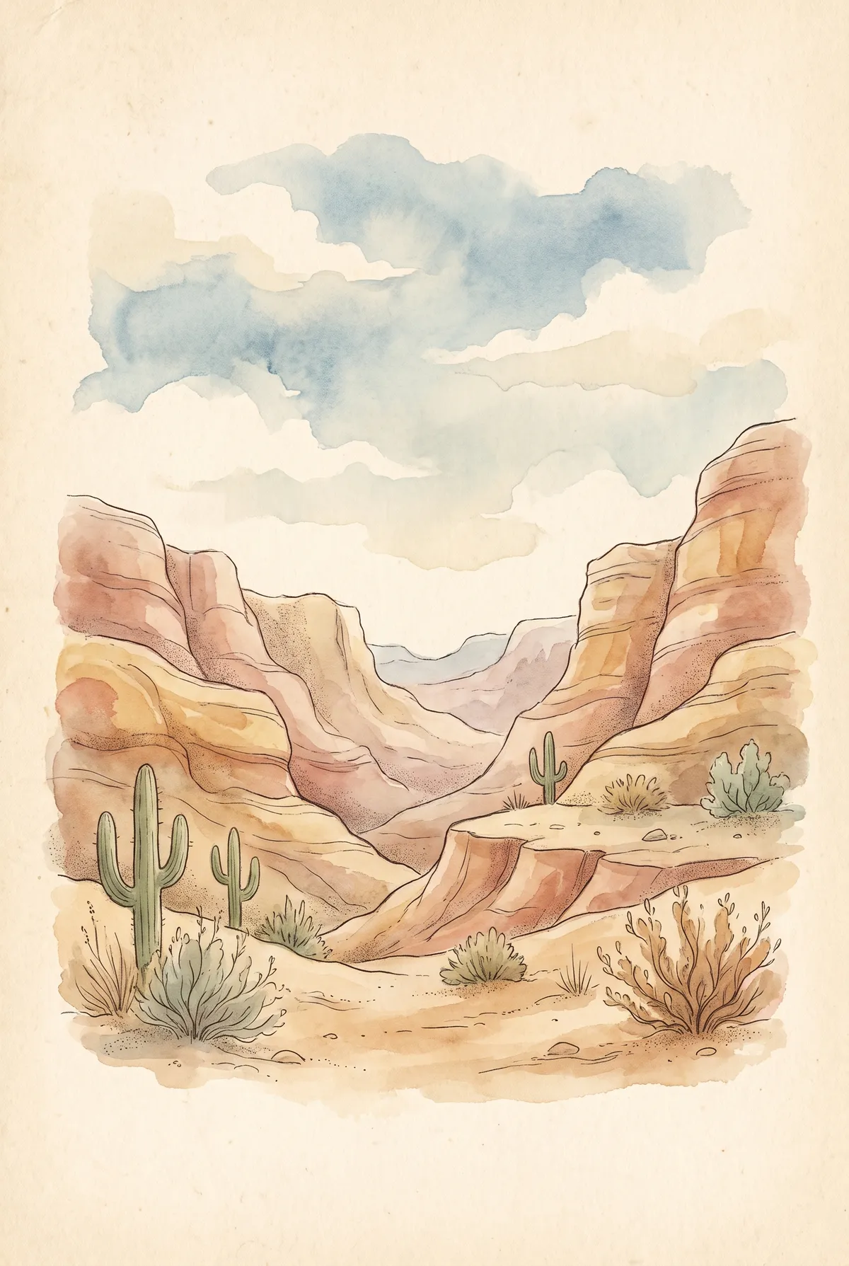 Desert Canyon Print