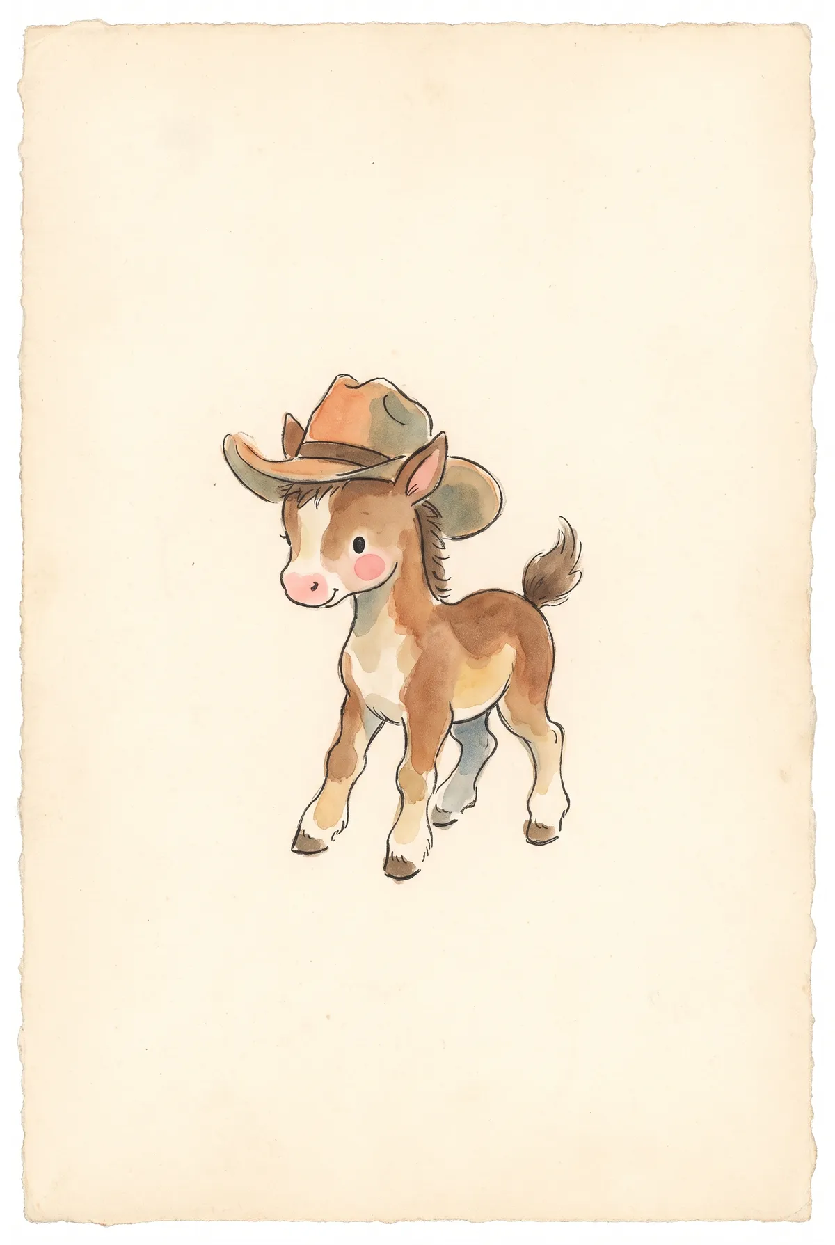 Cowboy Foal Print
