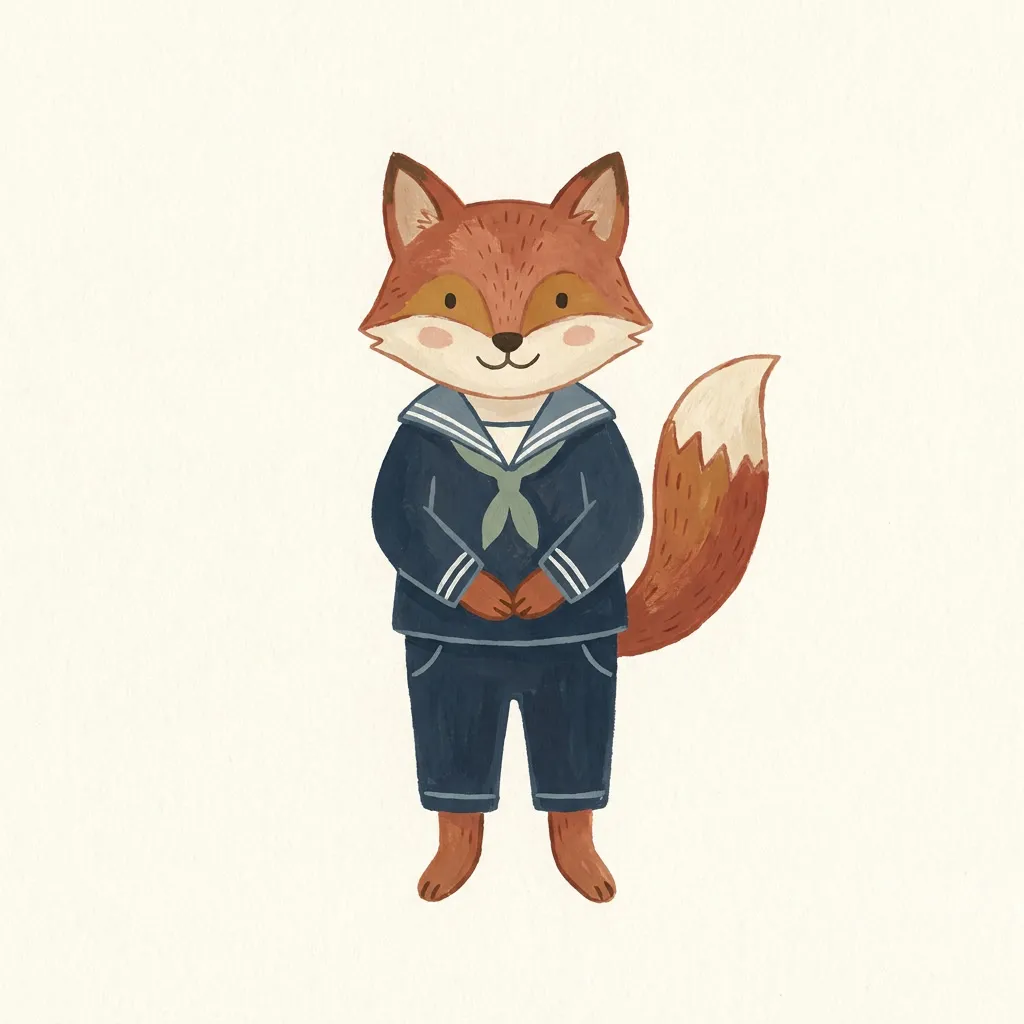 Sailor Fox Print