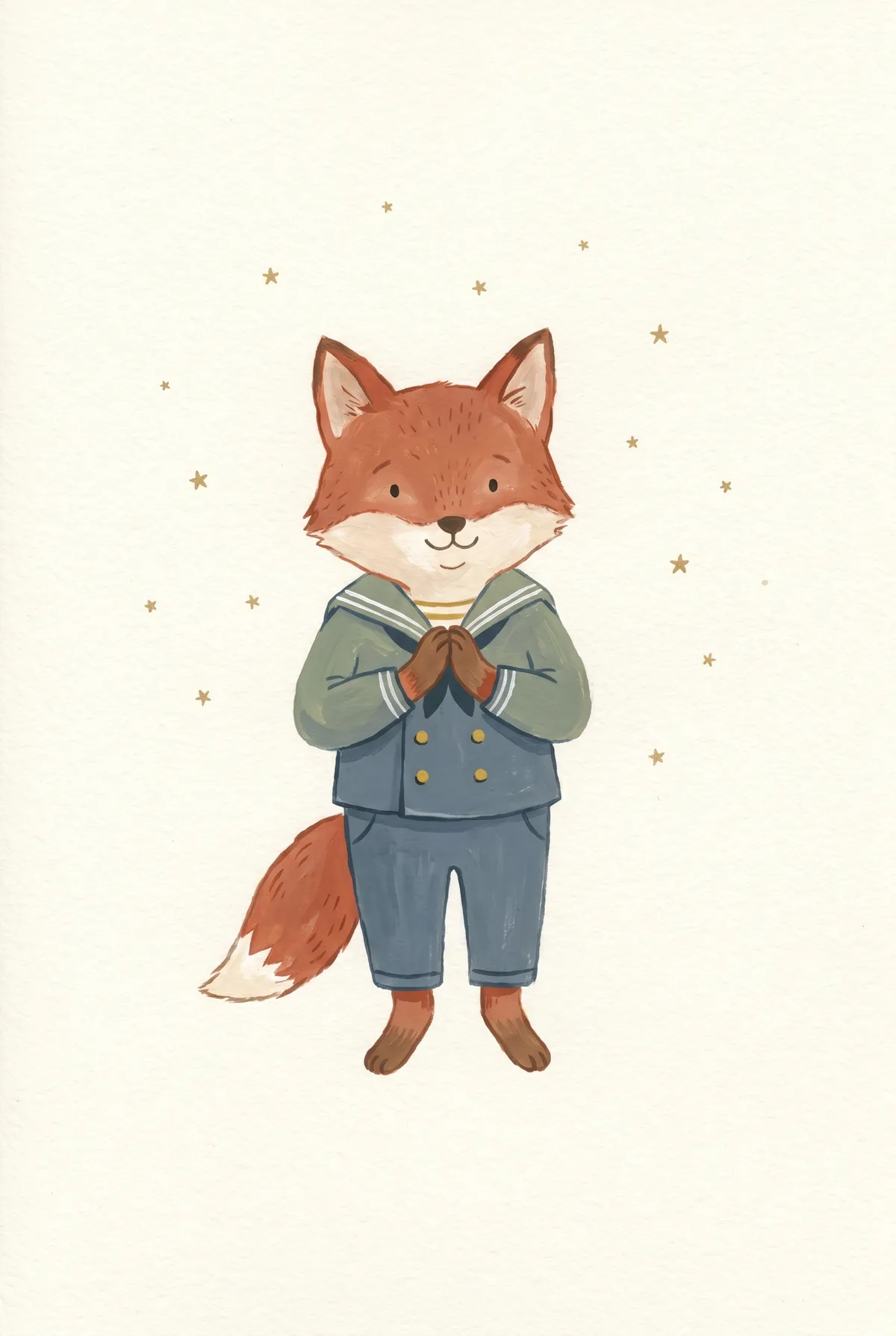 Fox Sailor Print