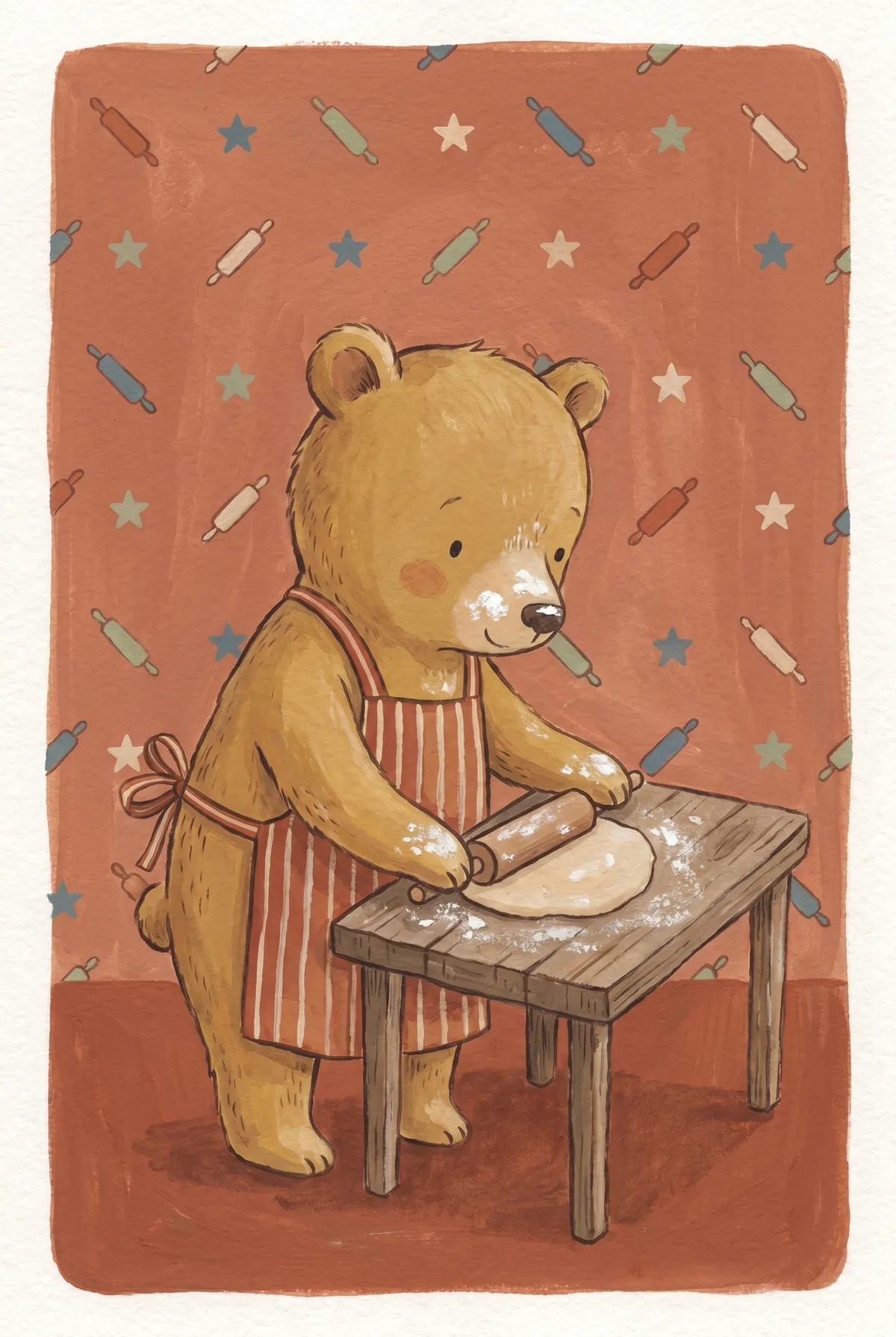 Baking Bear Print
