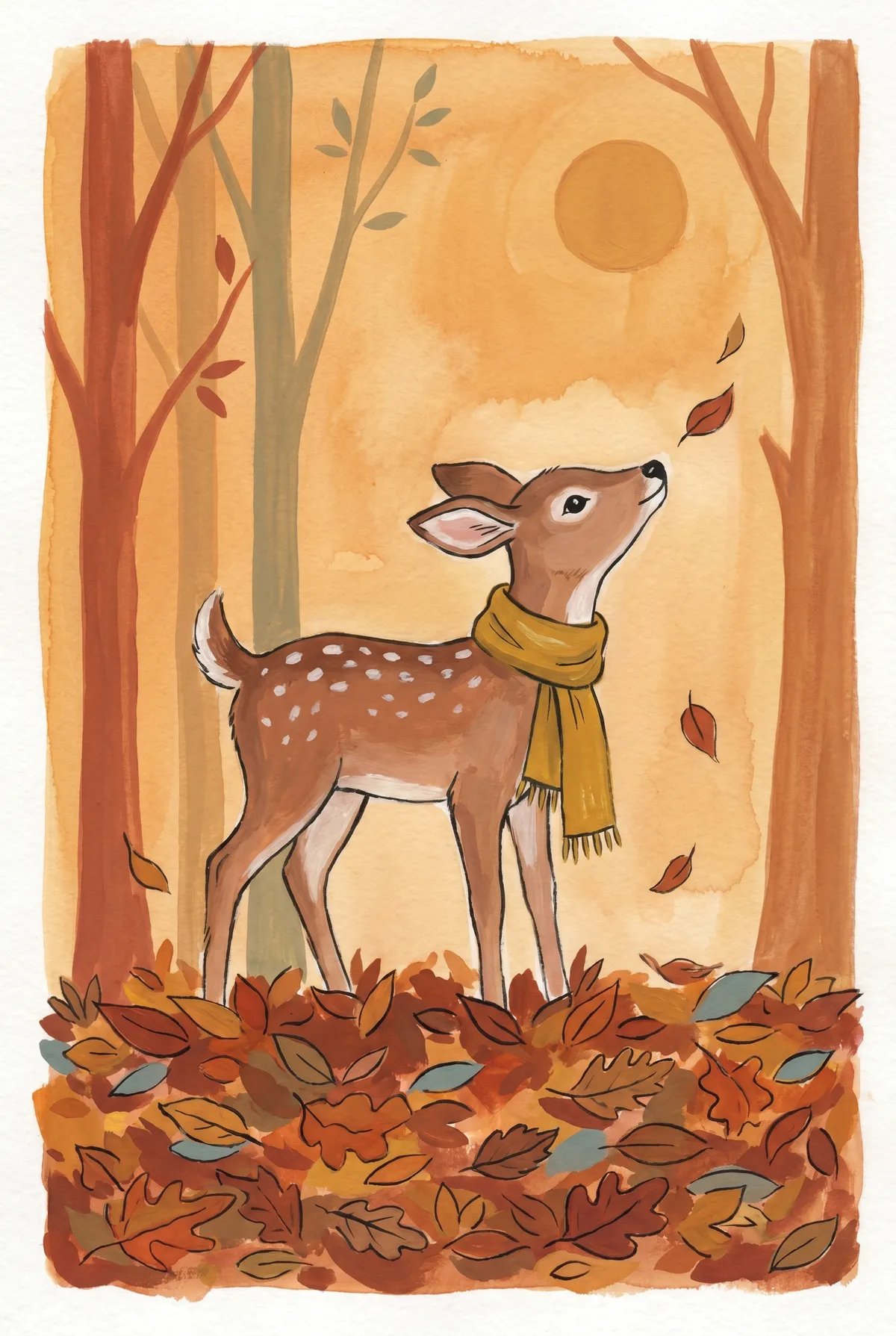 Autumn Fawn Print