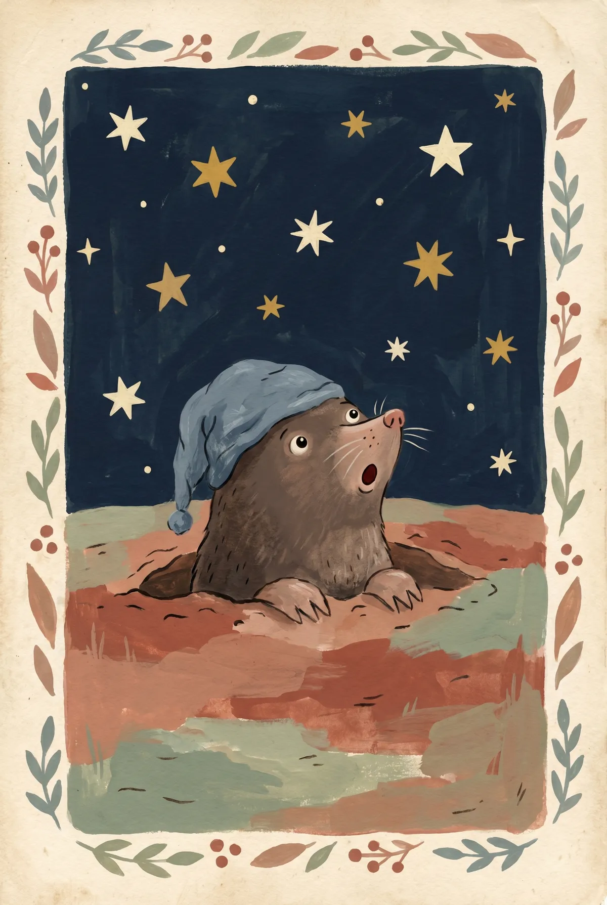 Mole Gazing at Stars Print