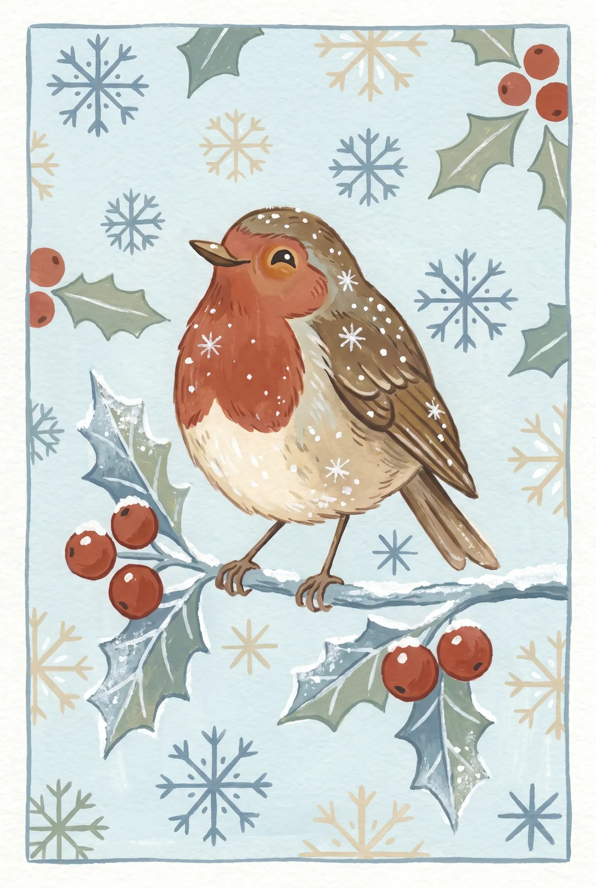 Winter Robin Print