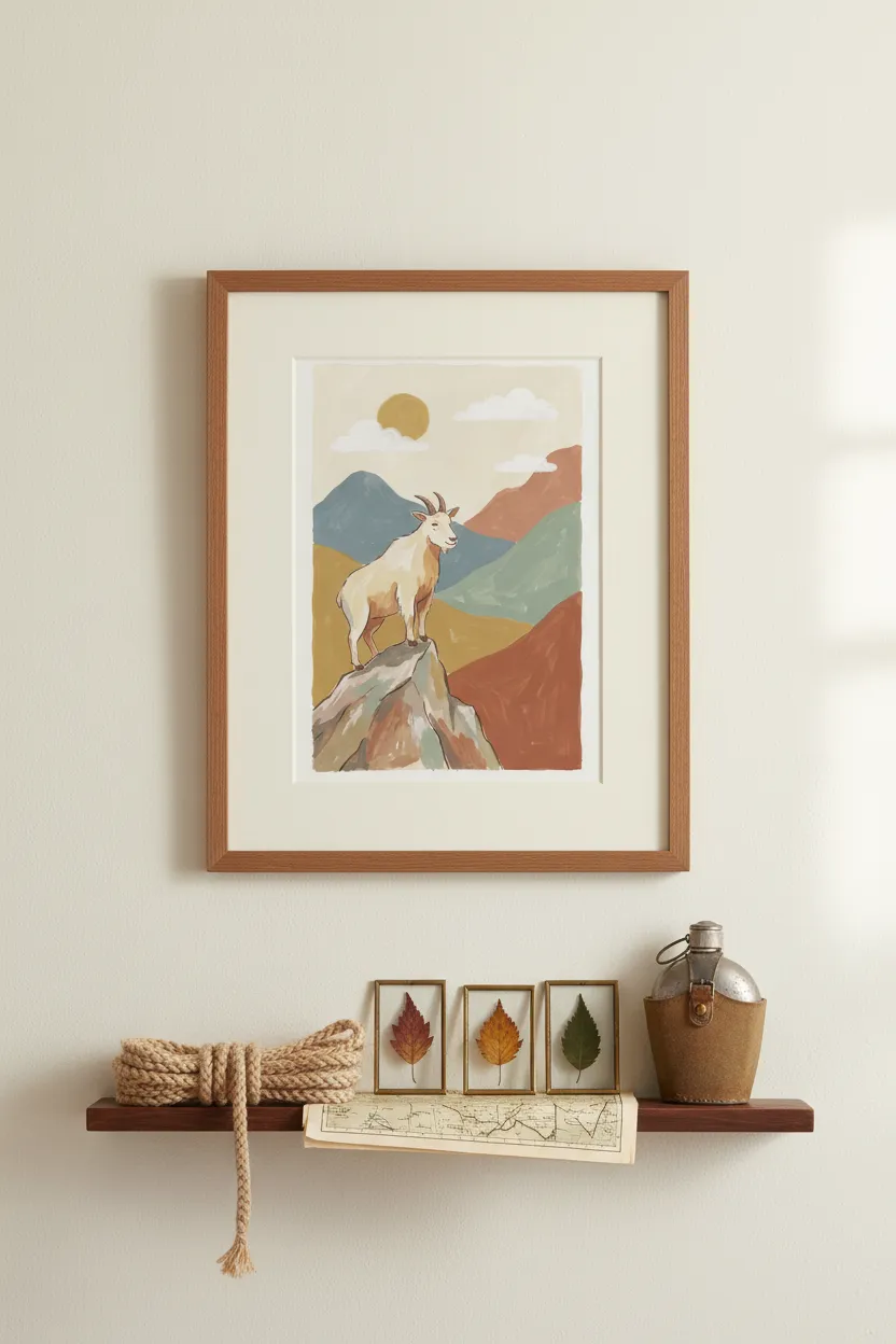 Mountain Goat Print