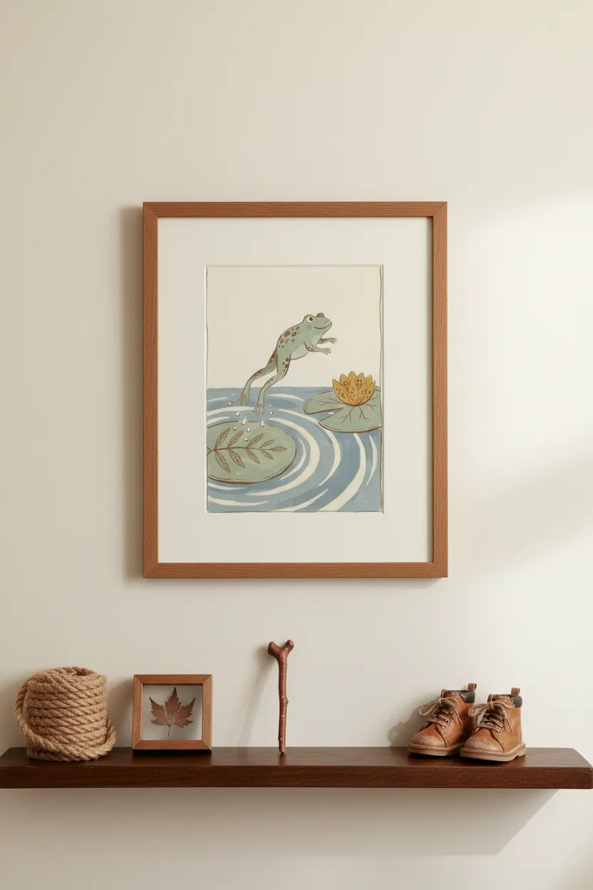 Leaping Frog Print