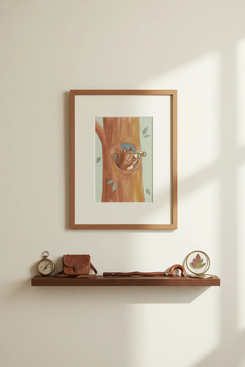 Squirrel with Binoculars Print