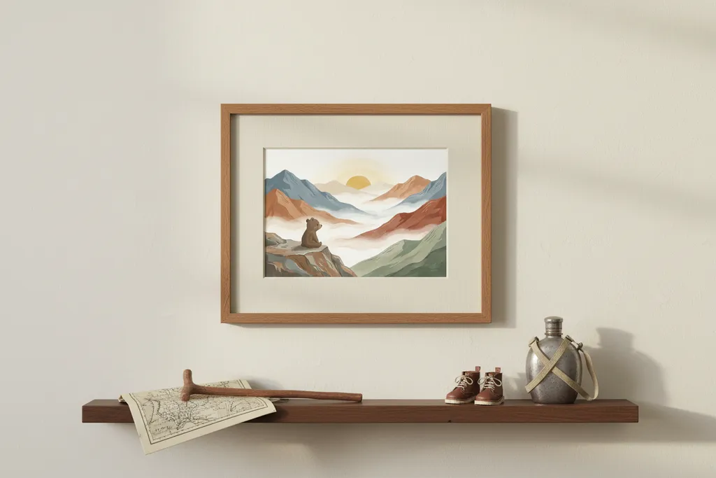 Bear Cub Mountain Sunrise Print