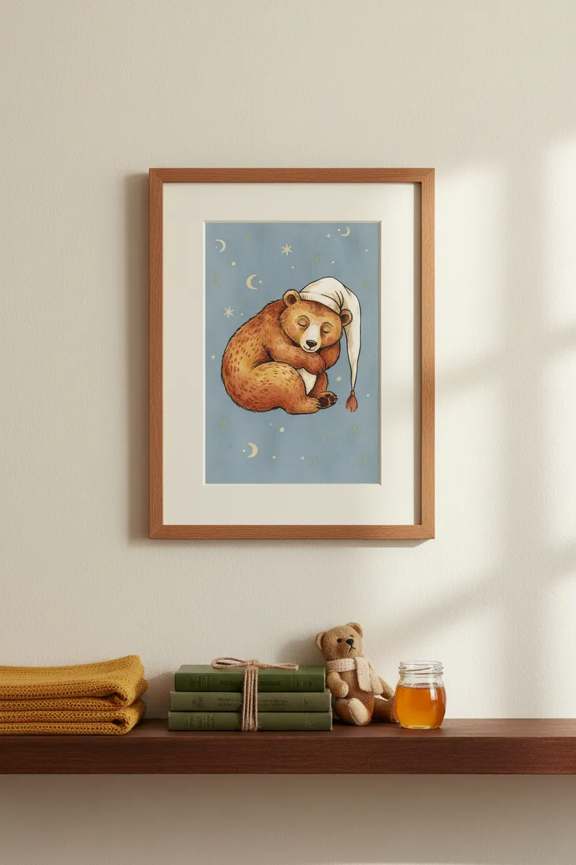 Sleeping Bear Nightcap Print