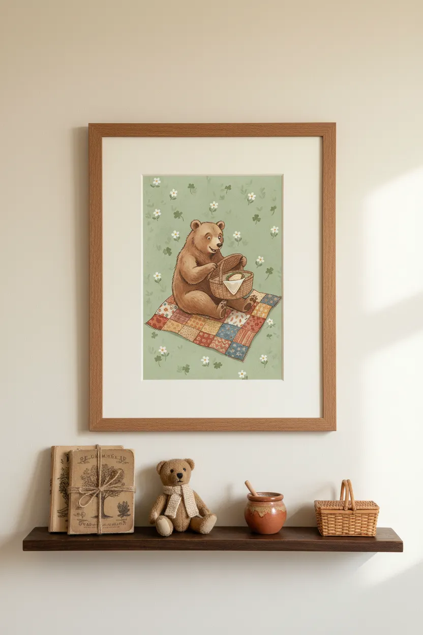 Picnic Bear Print