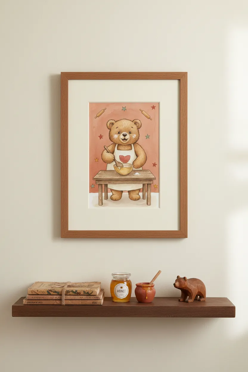 Baking Bear Print