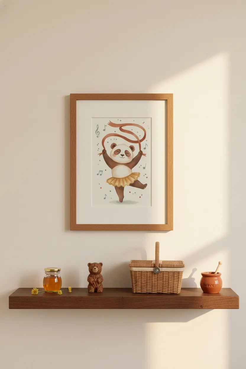 Ballerina Panda Print