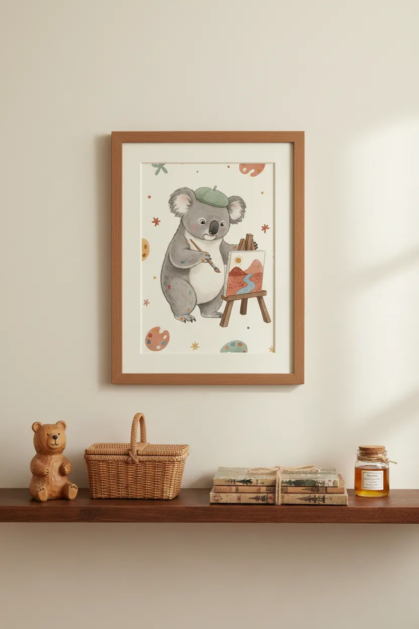 Painter Koala Print