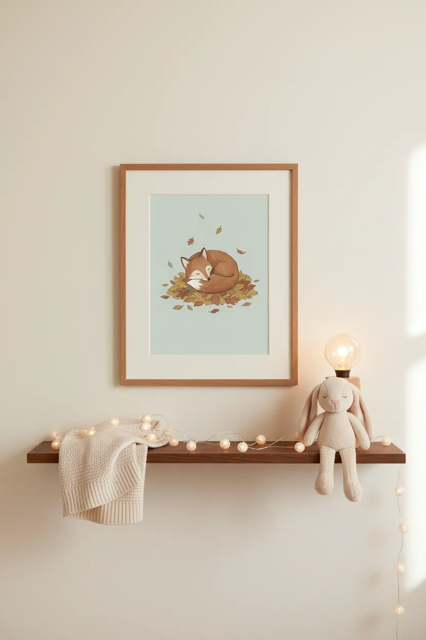 Sleeping Fox Print