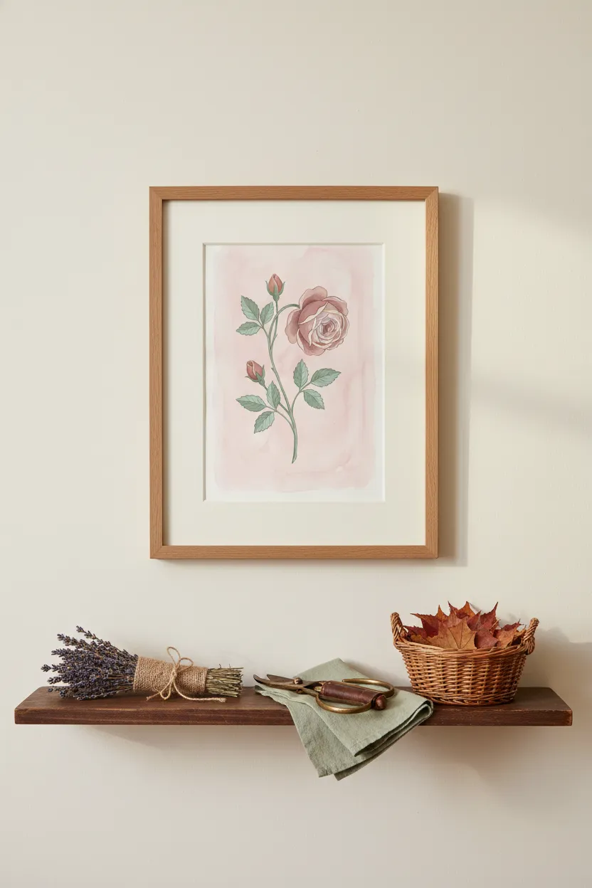 Vintage Rose Print
