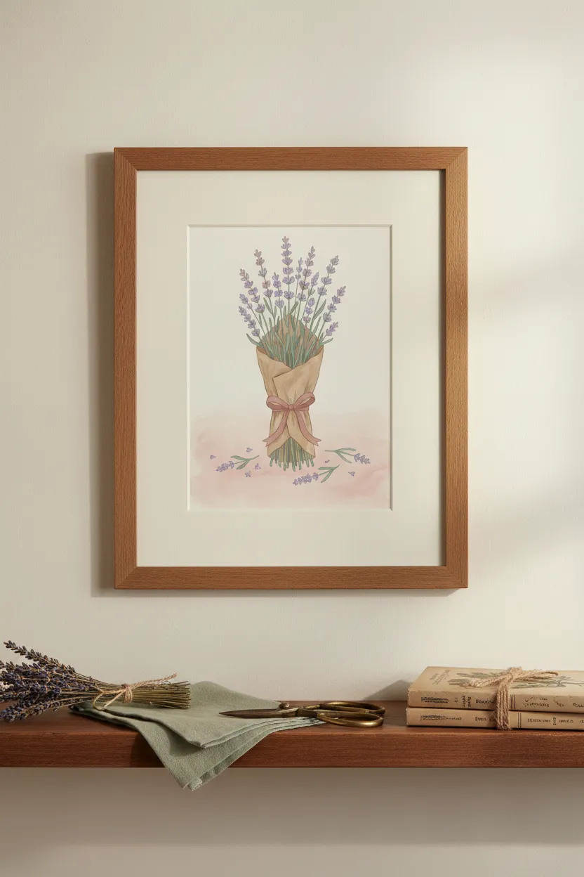 Lavender Bouquet Print