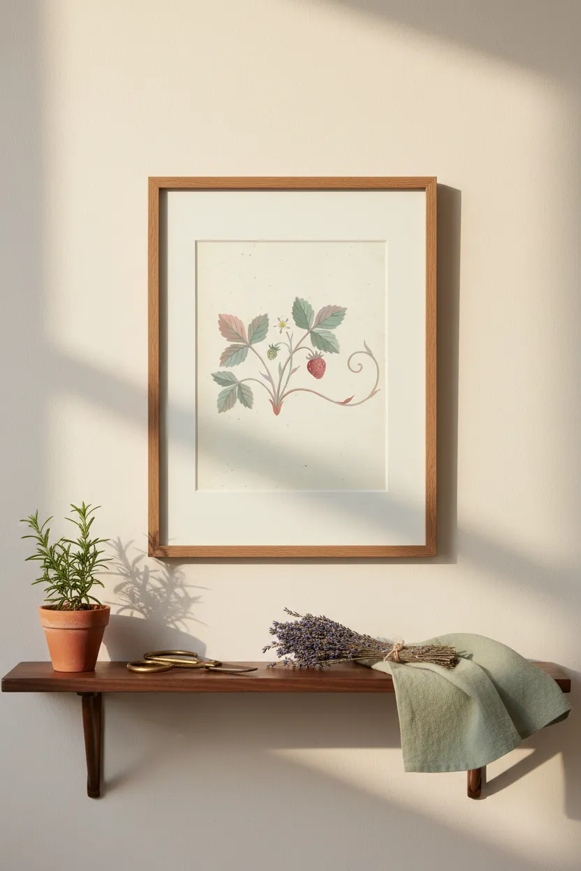 Wild Strawberry Plant Print