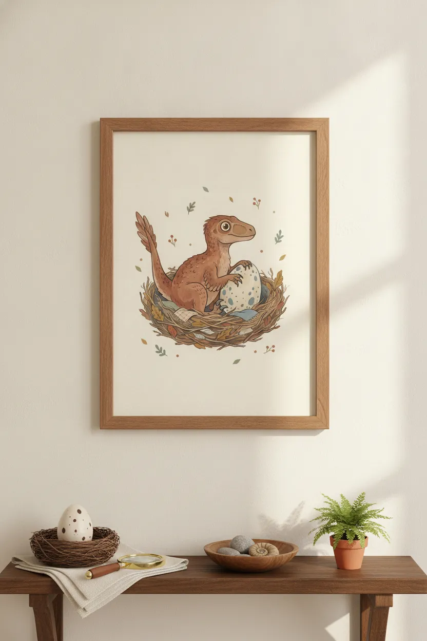 Baby Velociraptor Print