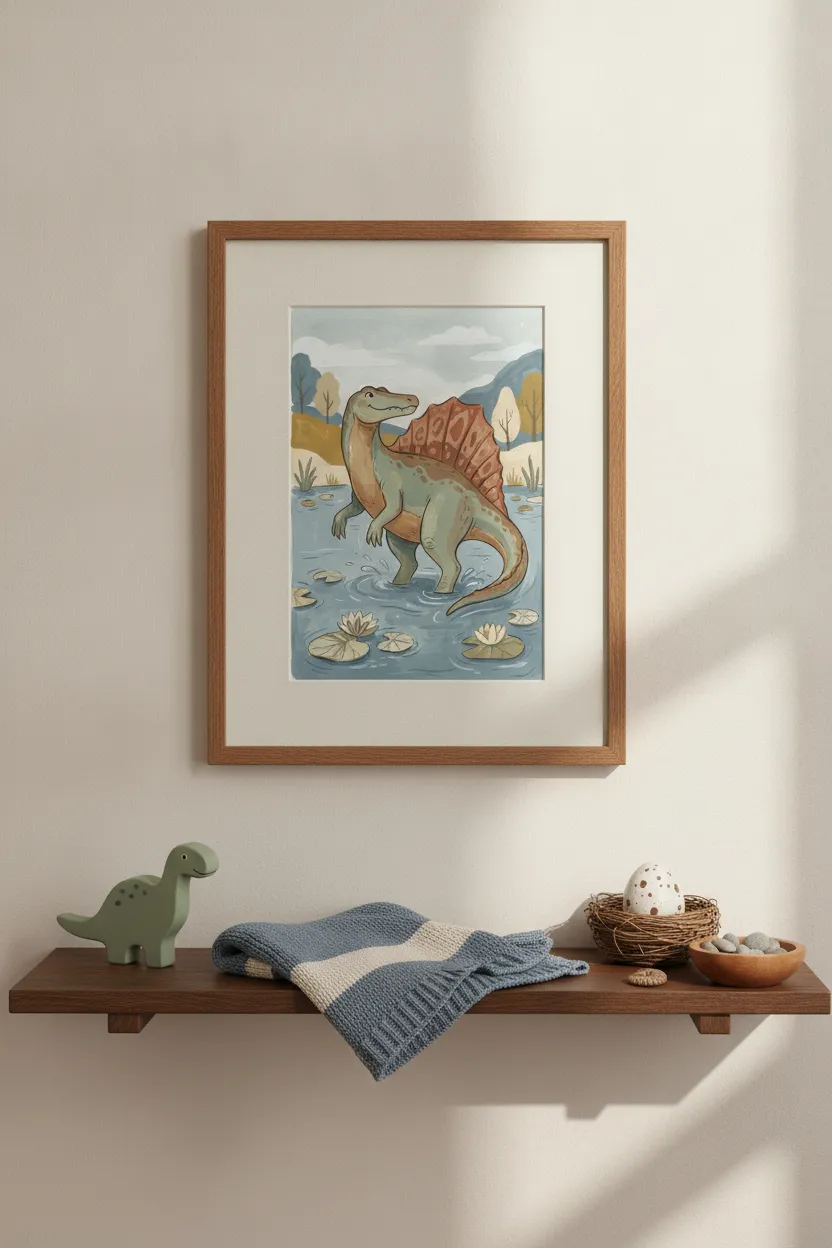 Spinosaurus Lake Print
