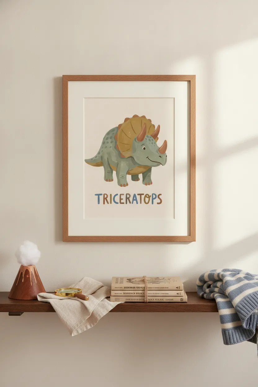 Triceratops Print