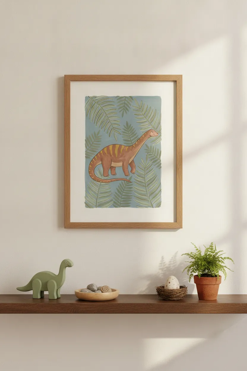 Diplodocus Dinosaur Print