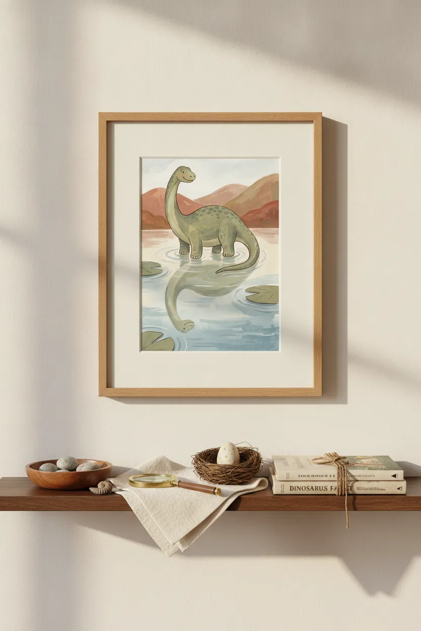 Brontosaurus Lake Print