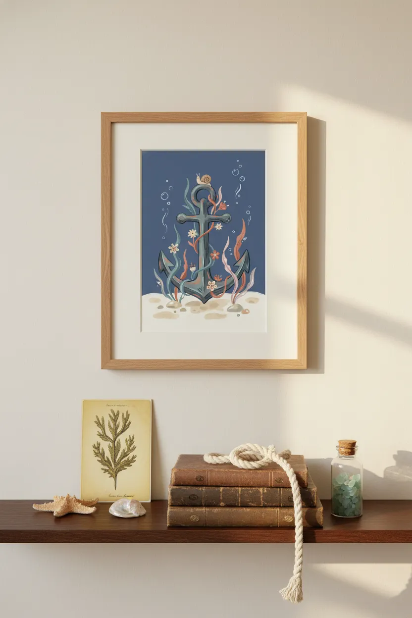 Underwater Anchor Print