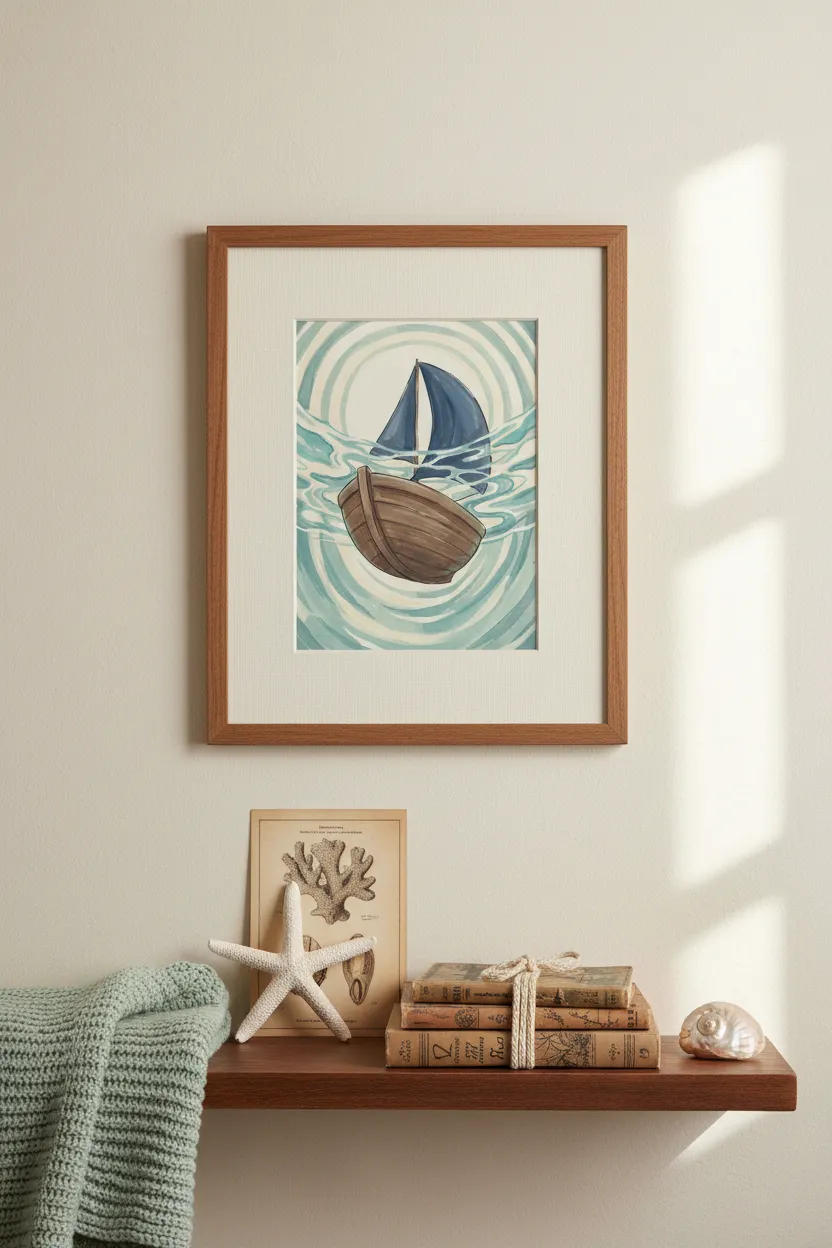 Sailboat Nursery Print