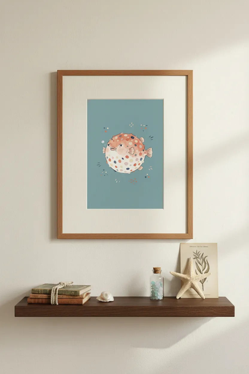 Puffer Fish Print