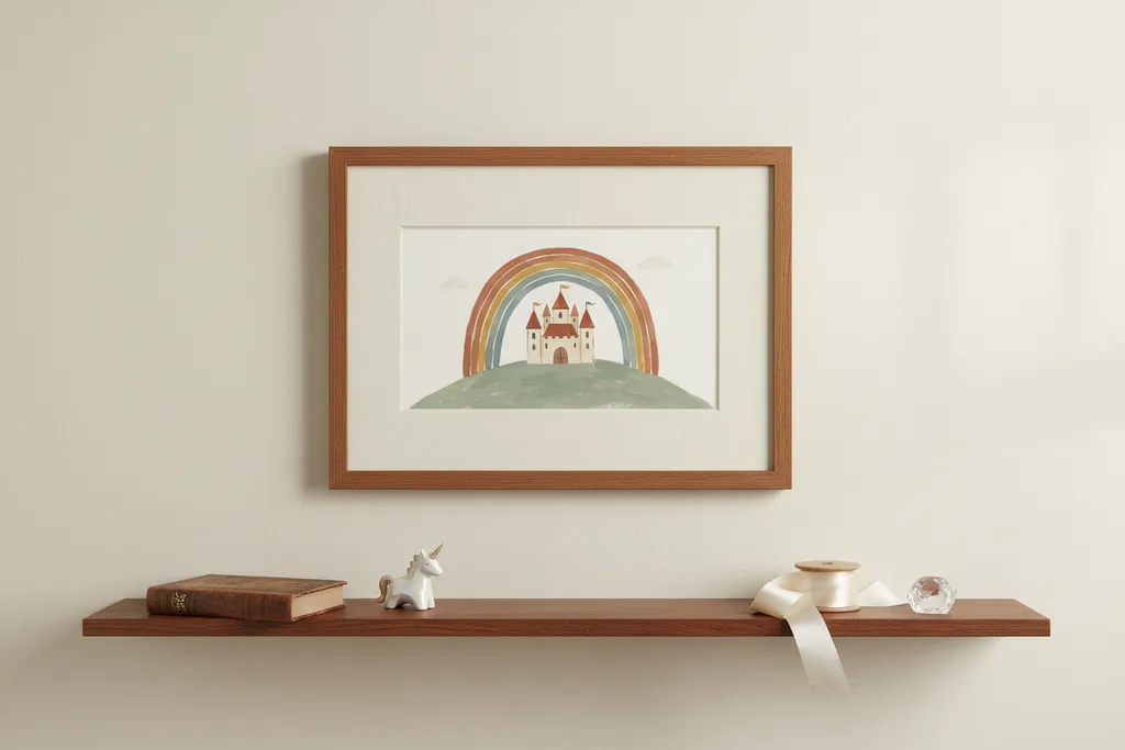 Castle Rainbow Print